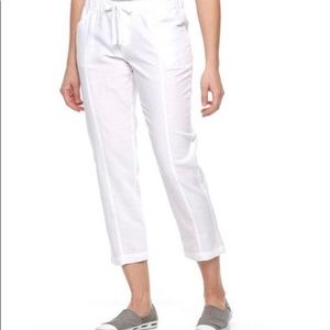 Columbia linen blend Capri pants